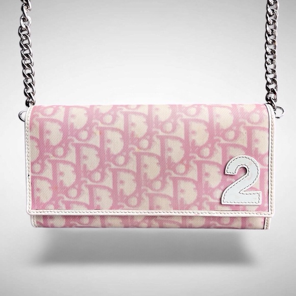 Christian Dior Trotter Long Wallet on Chain - Picture 1 of 11